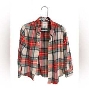 Holiday Flannel J. Crew Button Down